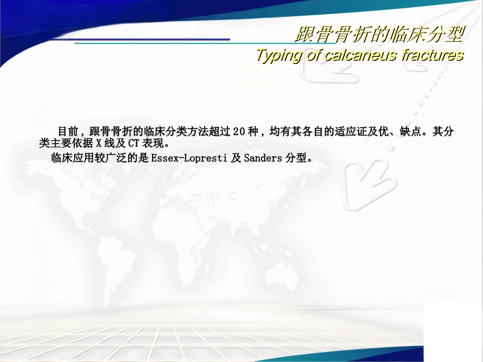 跟骨骨折 的分型与治疗讲座_第8页