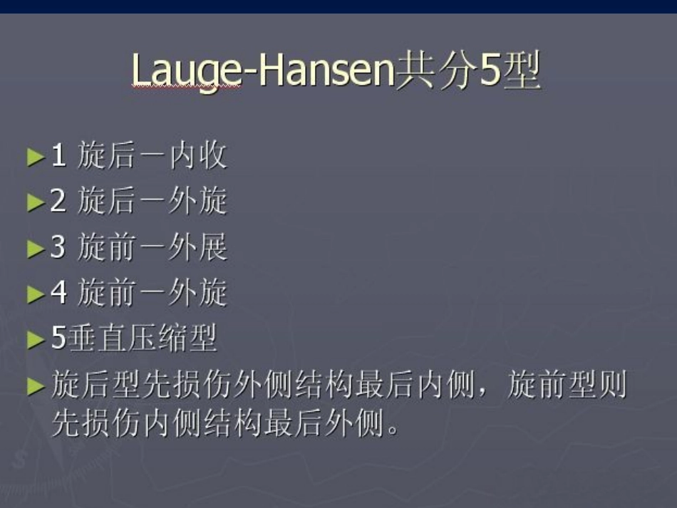 踝关节 骨折的分型2_第11页