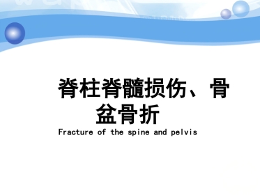 神经内科-脊柱脊髓损伤、骨盆骨折