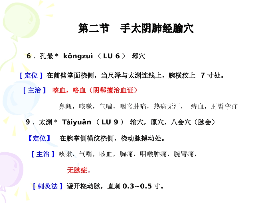 人体经络穴位图谱1肺经_第11页