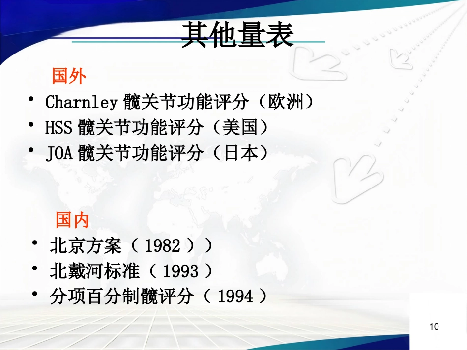 人工髋关节置 换术后的疗效评估_第10页