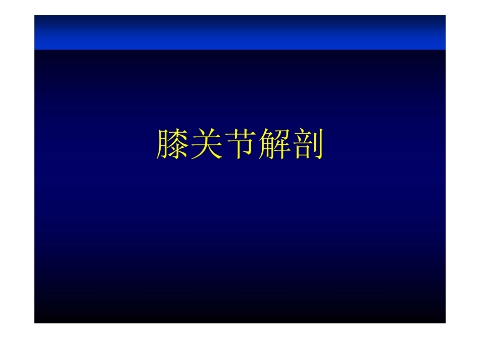 膝关节 解 剖_第1页