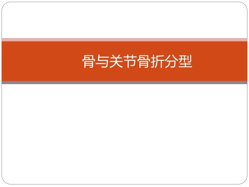 骨与关节骨折分型_第1页