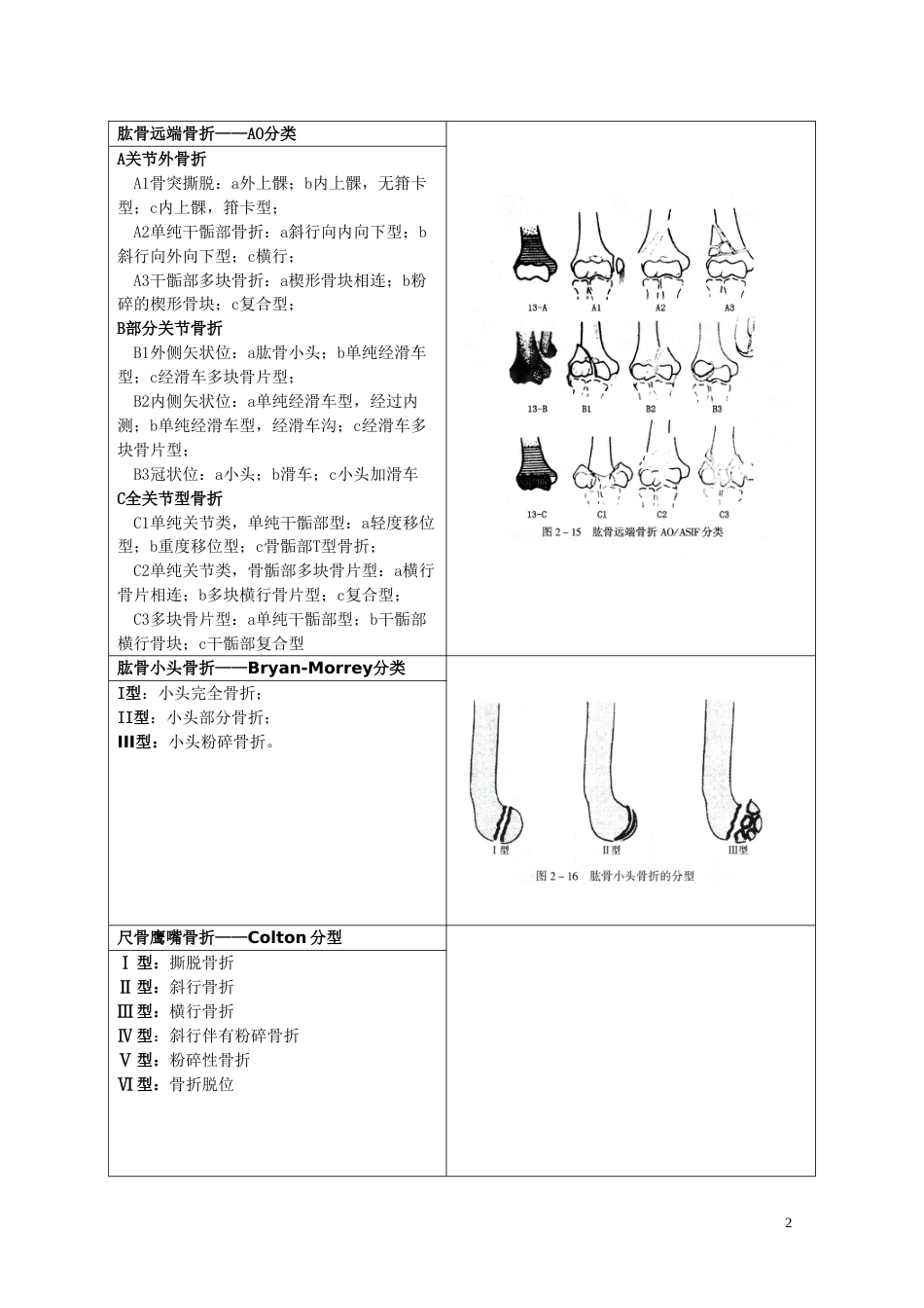 骨折分型参照表_第2页