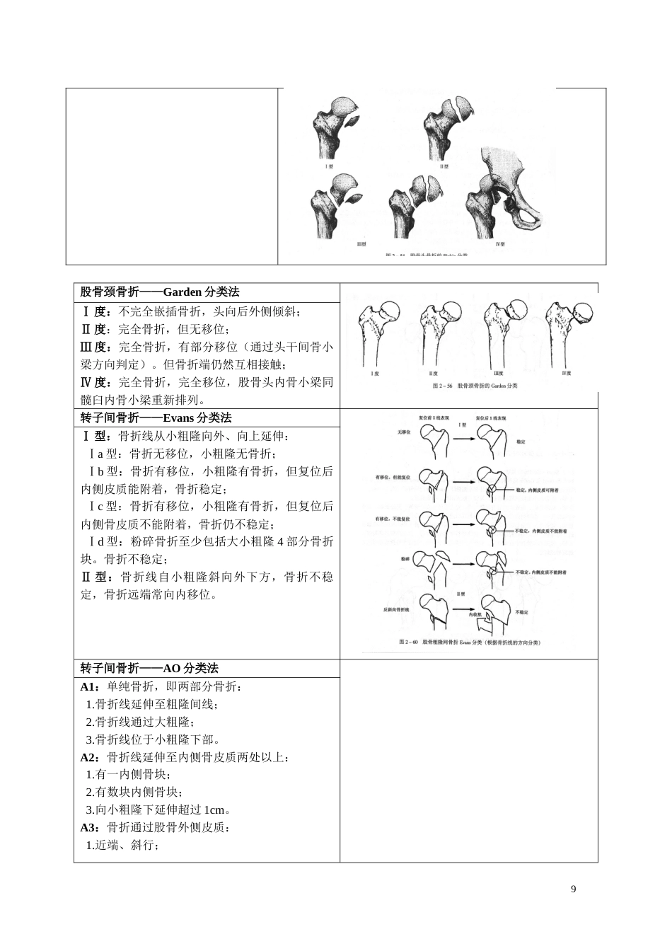 骨折分型参照表_第9页