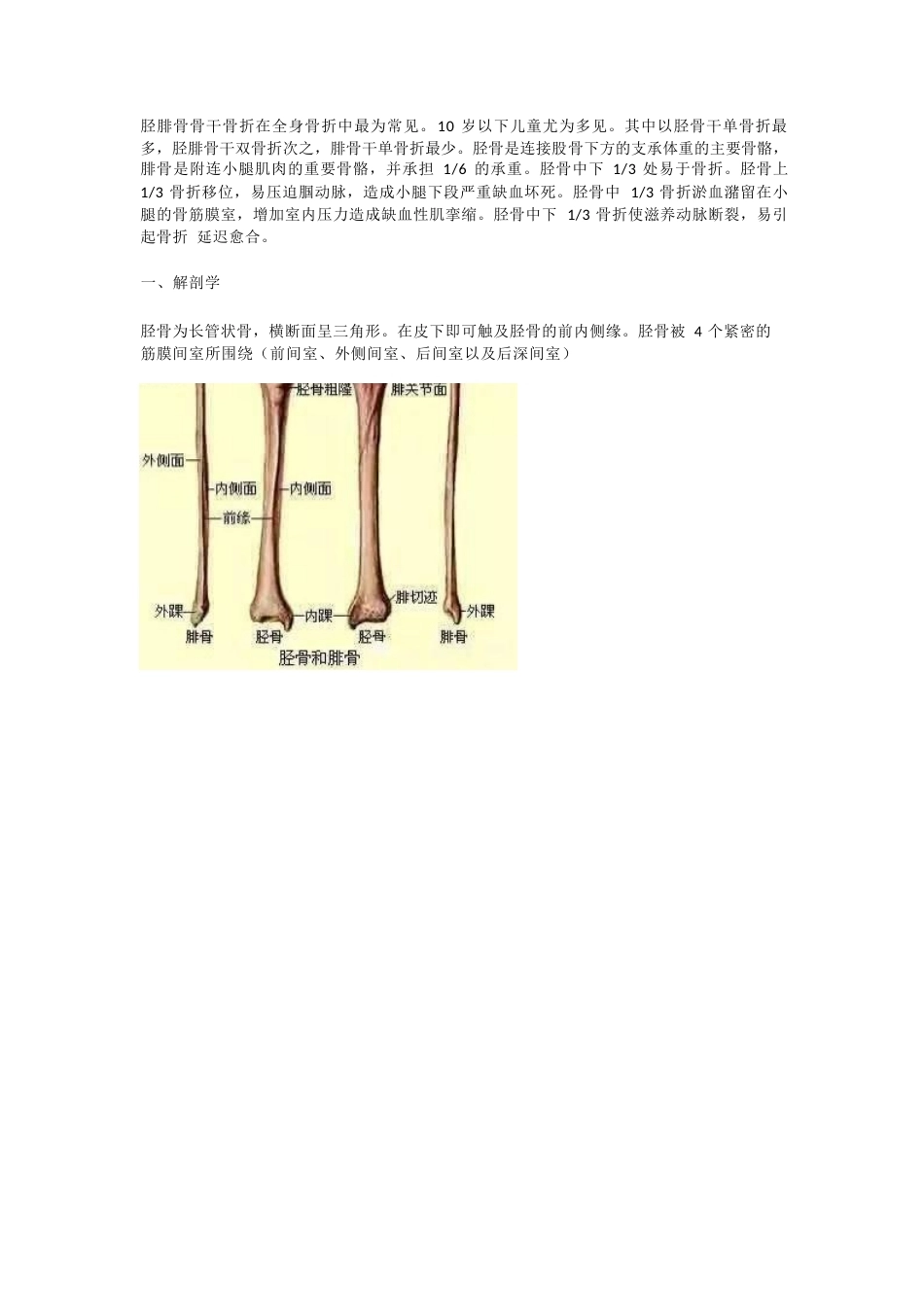 胫腓骨骨折的治疗 方法_第1页