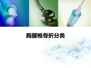 胸腰椎损伤分型