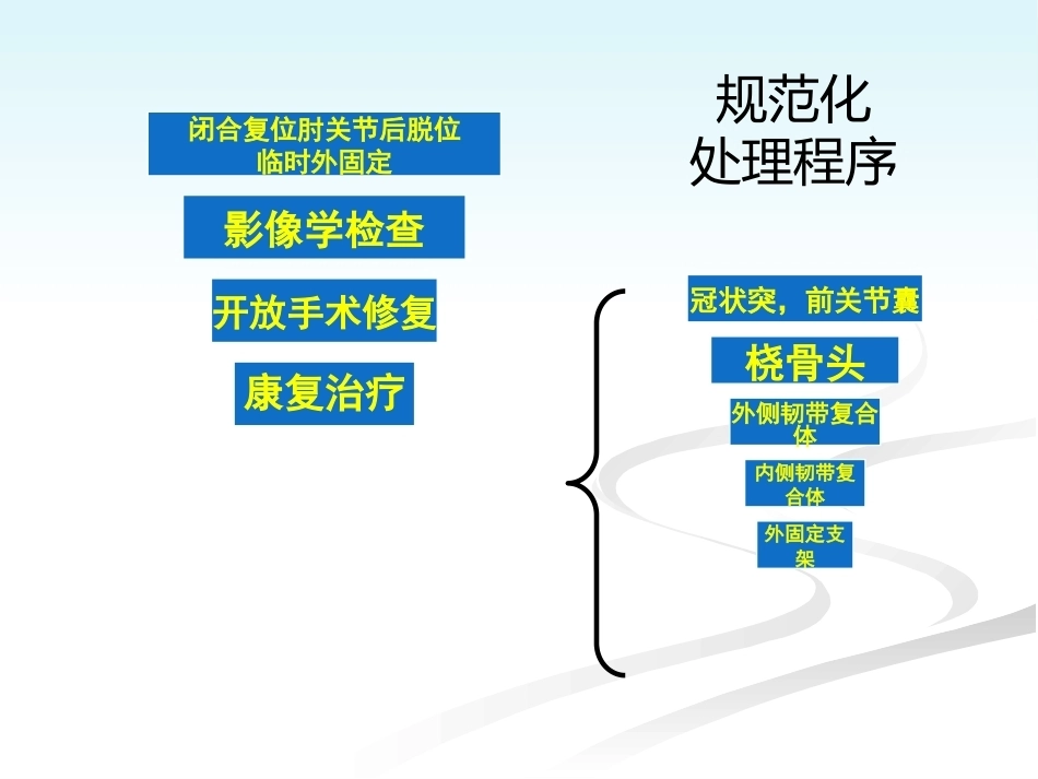 肘关节恐怖三联征的规范化外科治修改_第13页