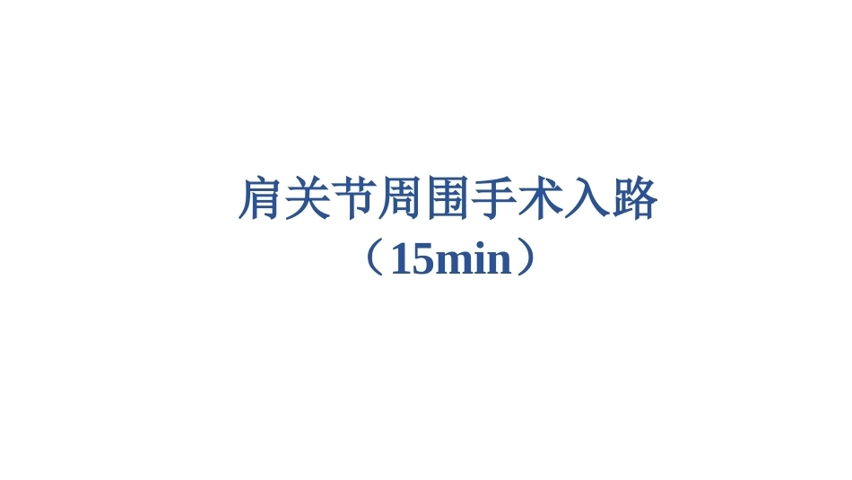 肩关节周围 手 术入路_第2页