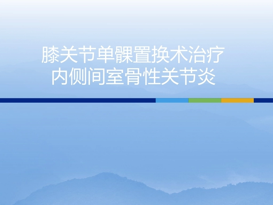 膝关节单髁置换（3）_第1页