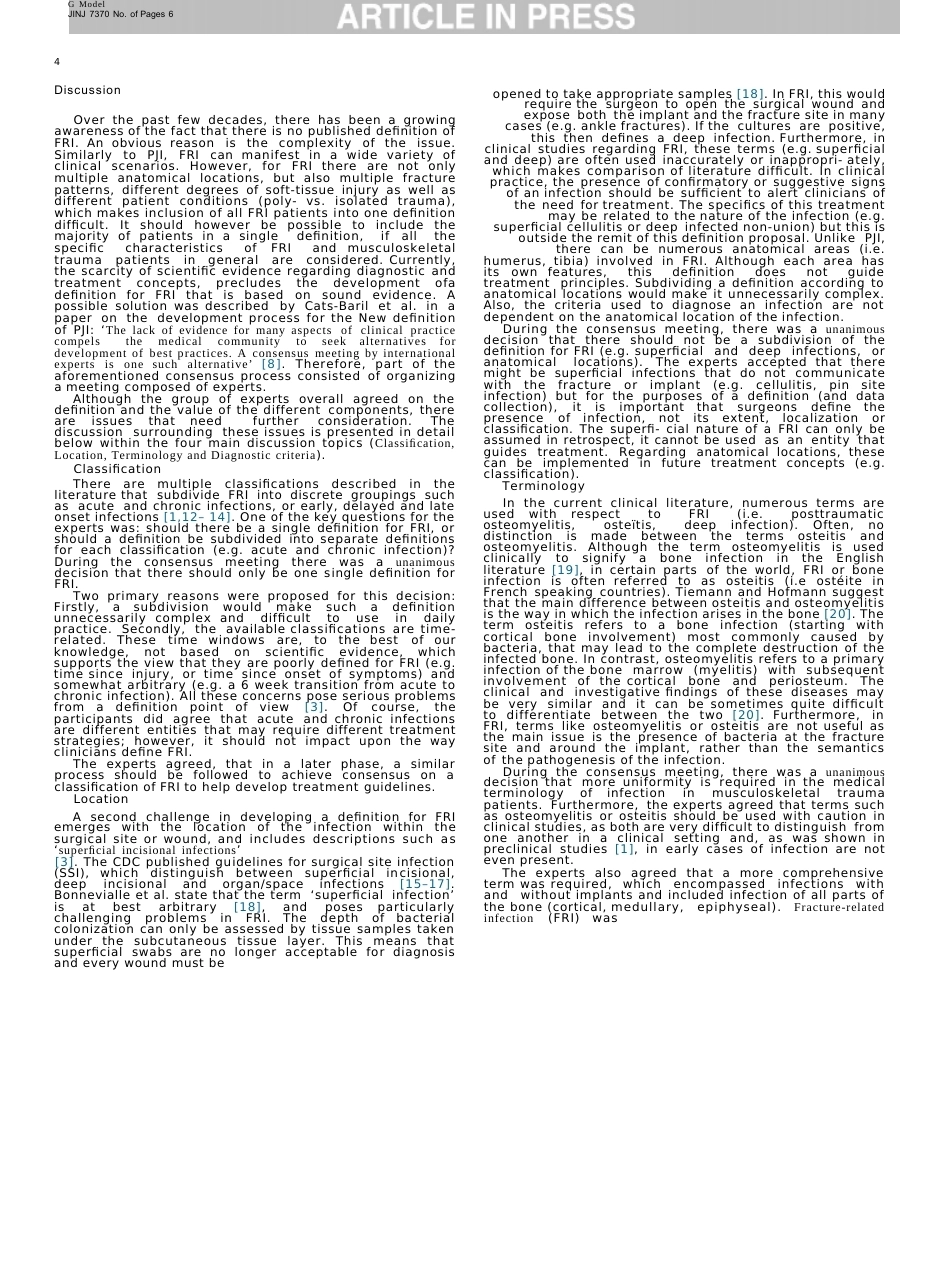 39.国际专家组共识：骨折相关感染的定义_第4页