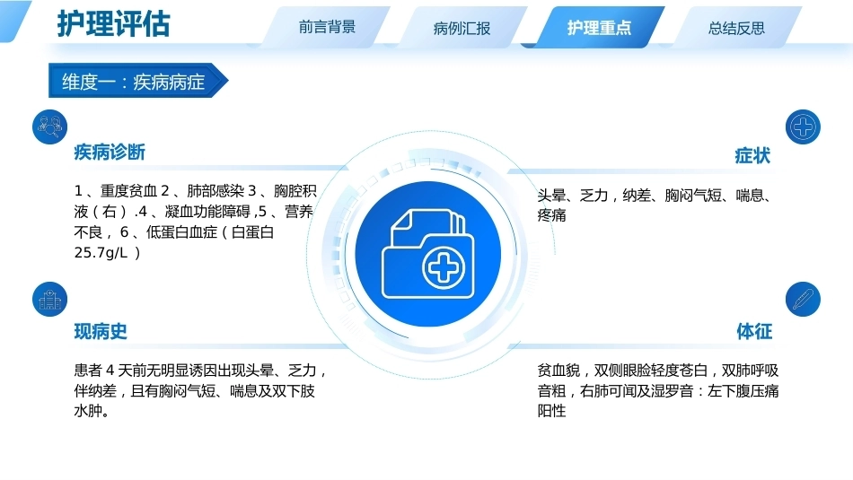 一例肺癌晚期疼痛合并低蛋白血症患者个案护理_第6页