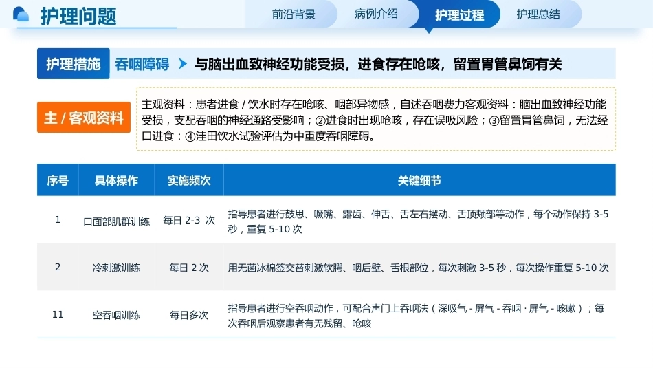 一例脑出血恢复期伴肺部感染患者的个案护理_第13页