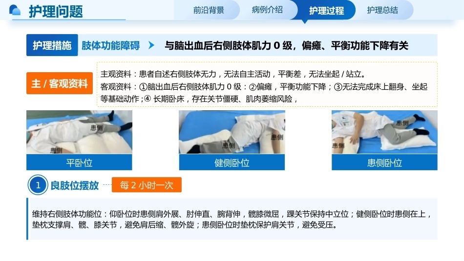 一例脑出血恢复期伴肺部感染患者的个案护理_第15页