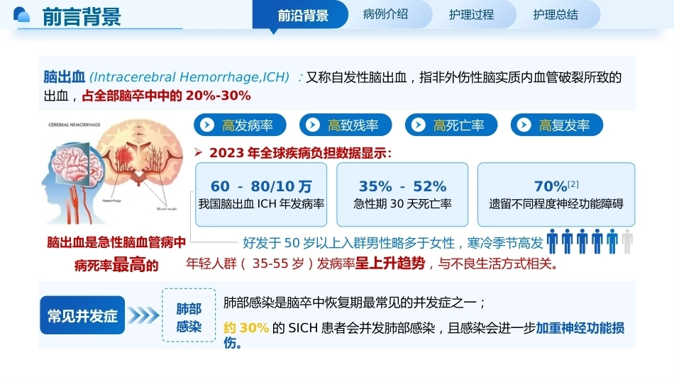 一例脑出血恢复期伴肺部感染患者的个案护理_第3页