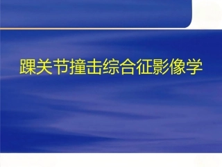 踝关节撞击综合征影像学(2)