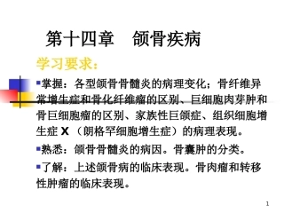 颌骨疾病--口腔组织病理学PPT课件