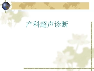 产科超声诊断ppt课件