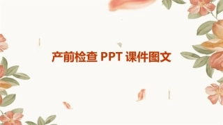 产前检查ppt课件