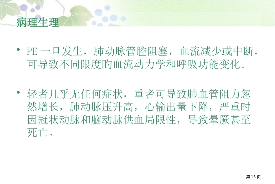 肺栓塞讲解幻灯片_第13页