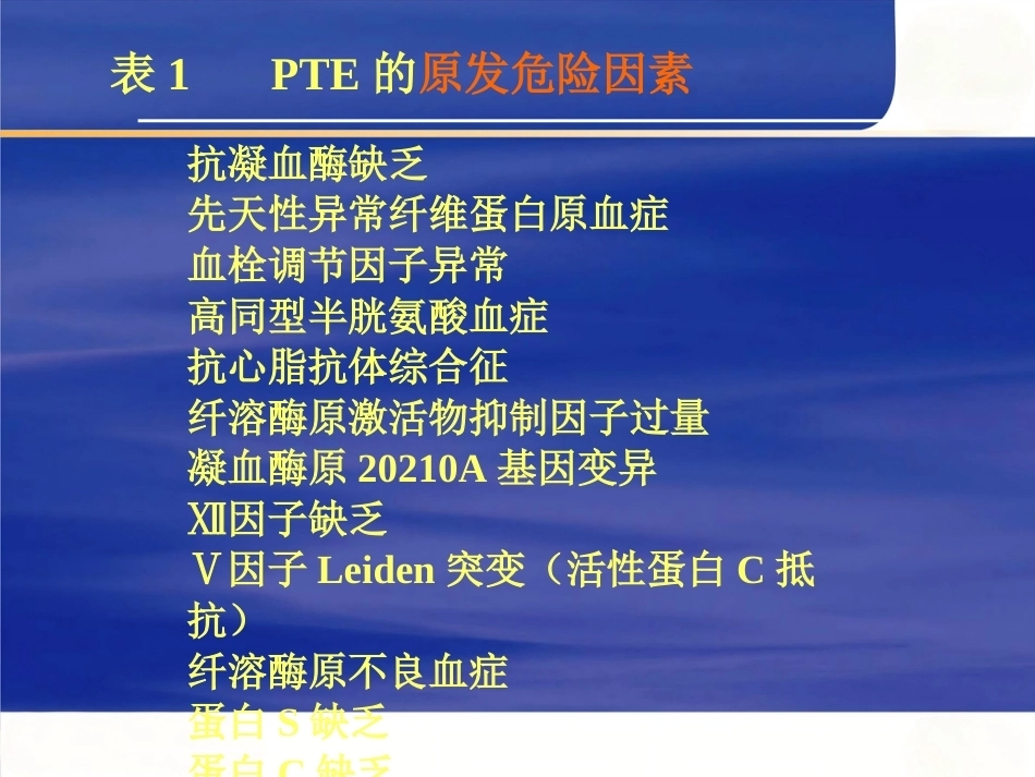 肺栓塞的规范化诊断和治疗_第11页