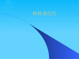 肺栓塞幻灯