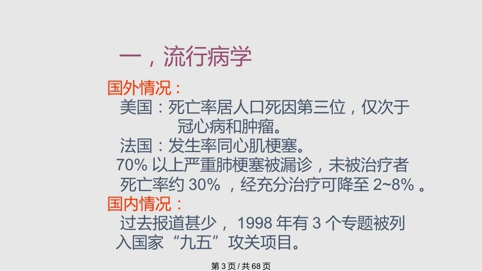 肺栓塞的诊疗进展PPT_第3页