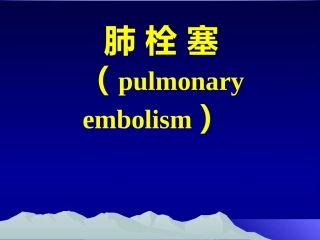 肺栓塞(20)