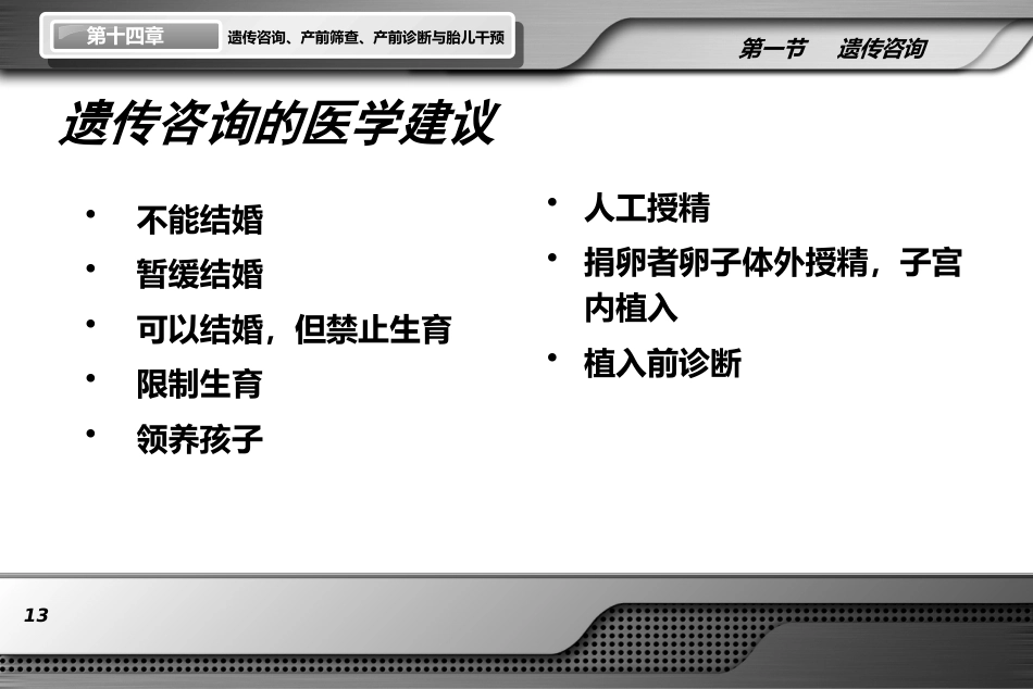 遗传咨询产前筛查产前诊断与胎儿干预ppt课件_第13页