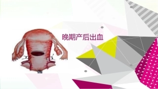 晚期产后出血 ppt课件