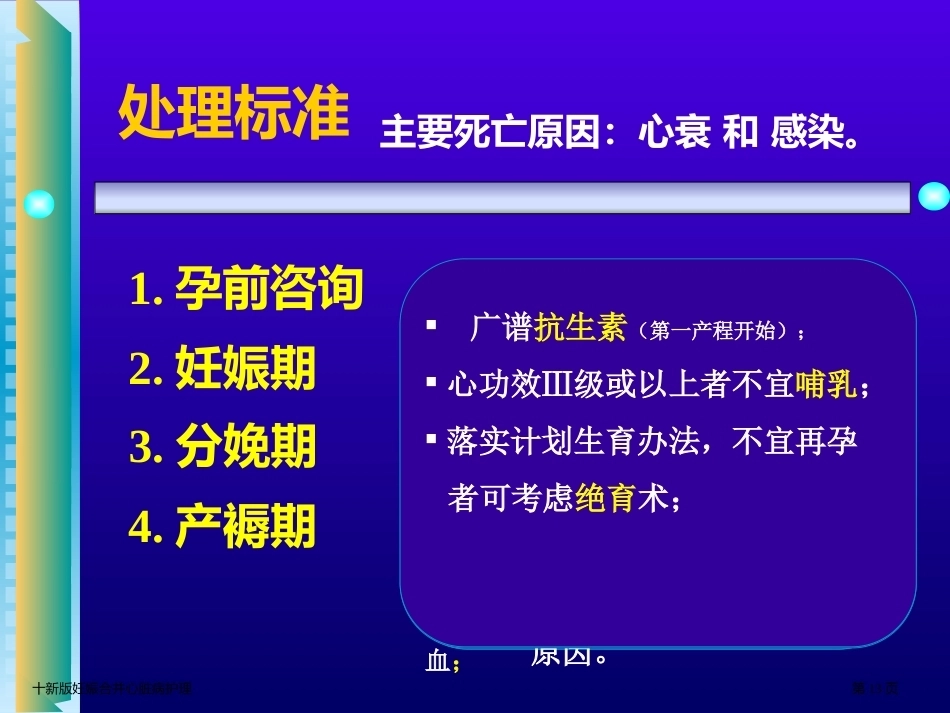 十新版妊娠合并心脏病护理_第13页